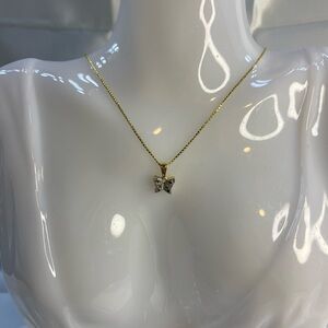 18k Gold Filled Butterfly Necklace